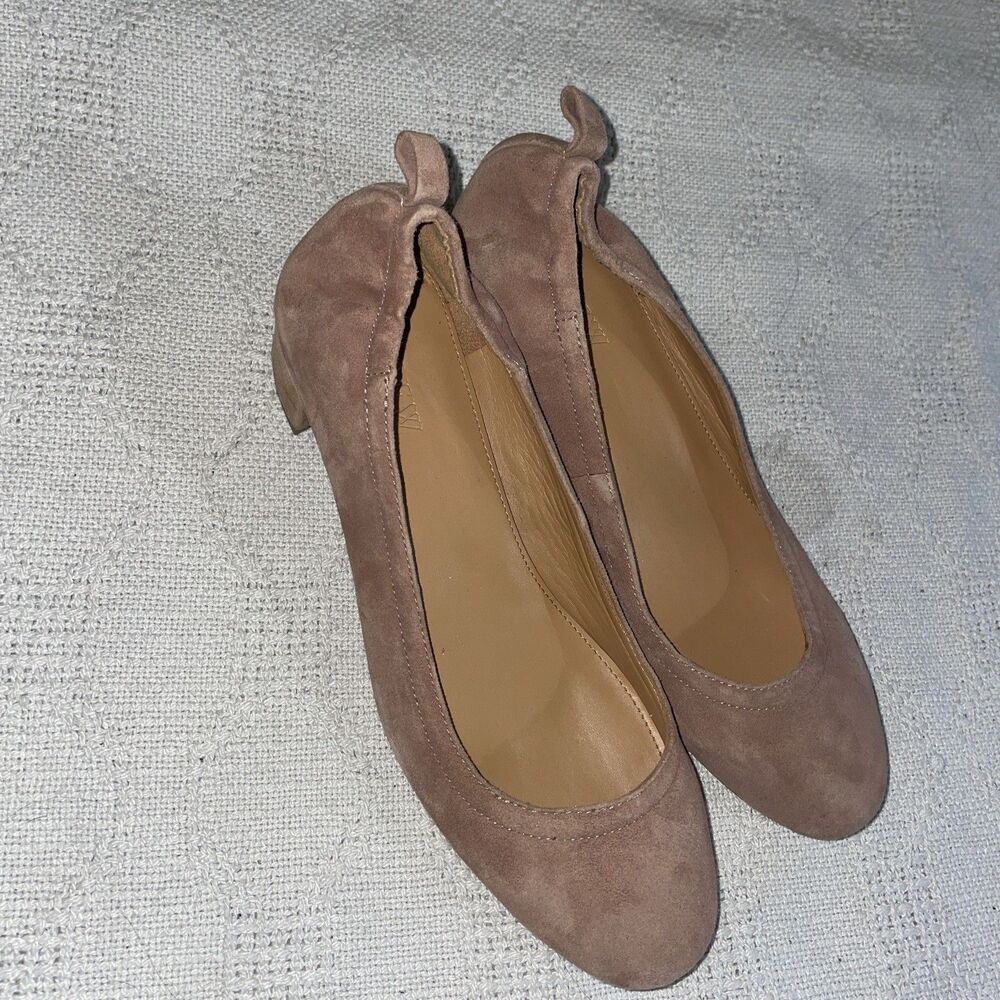 J. Crew Women’s Dressy Pumps Sz 6.5 M Tan Suede Leather Going Out NWOB